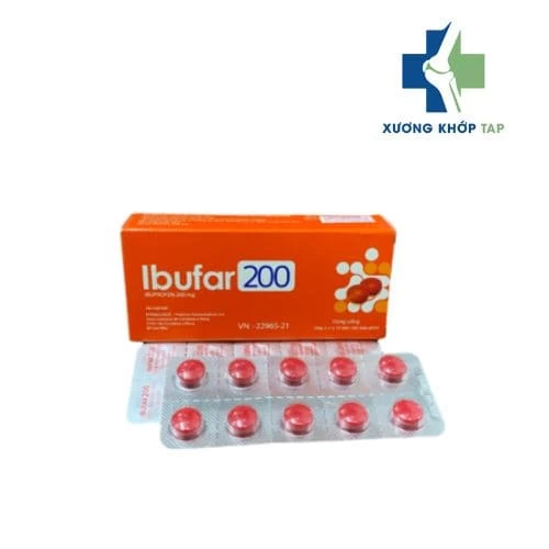 Ibufar 200 - Giảm đau và kháng viêm từ nhẹ đến vừa